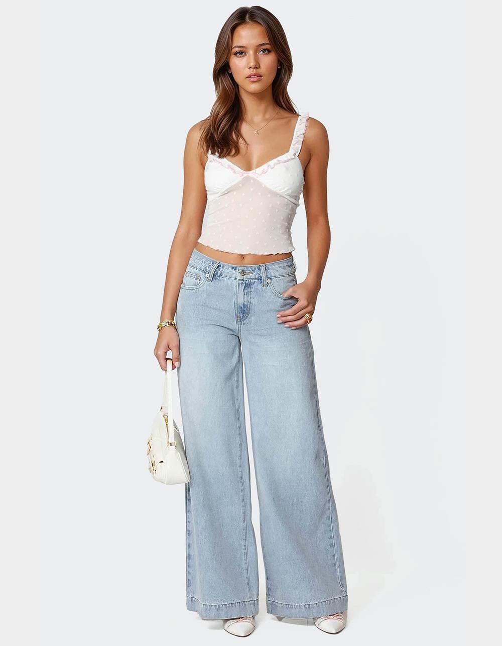 EDIKTED Posey Sheer Tank Top Product Image