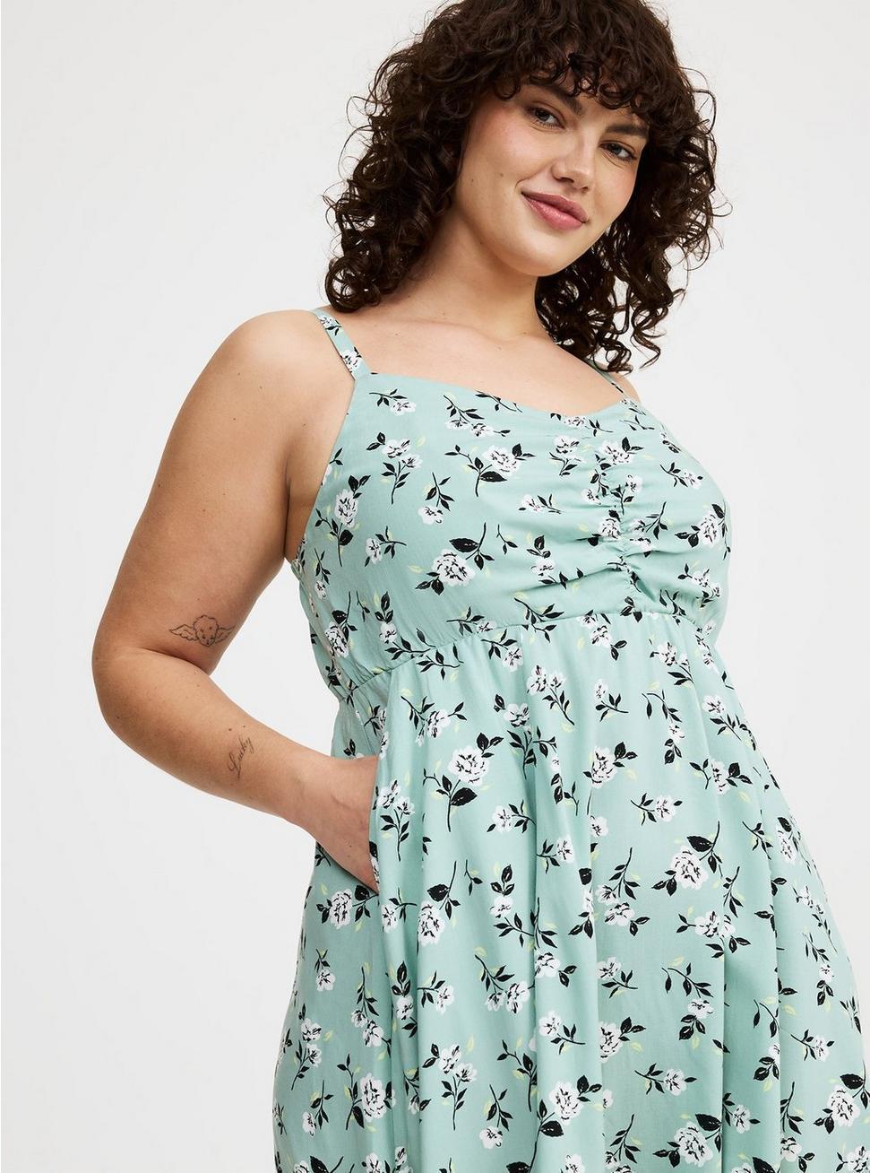 Challis Skater Mini Dress Product Image