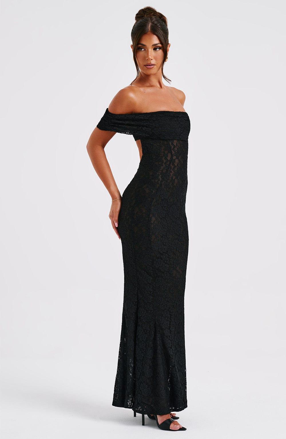 Stephanie Maxi Dress - Black Product Image