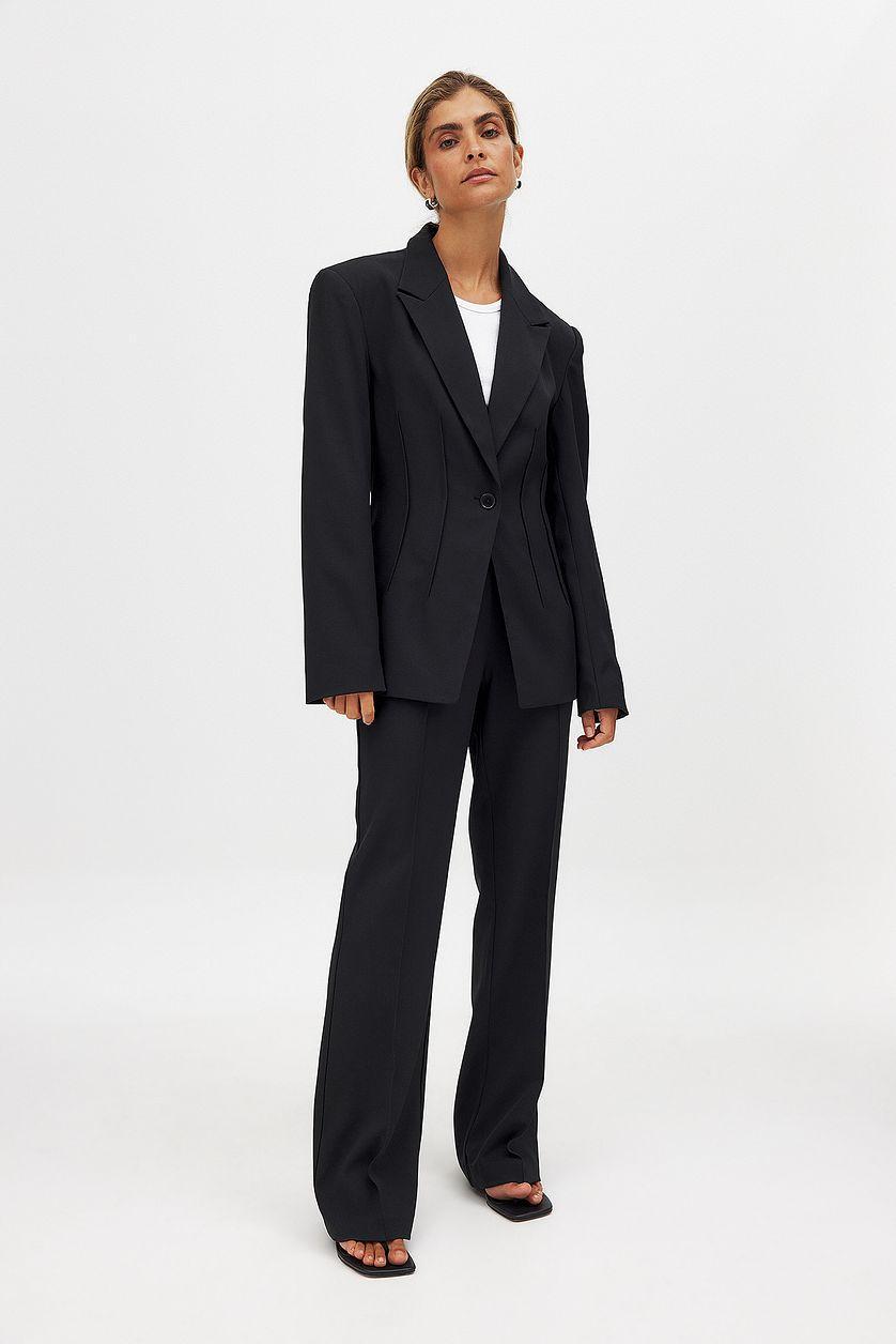 Fitted Blazer Black Product Image
