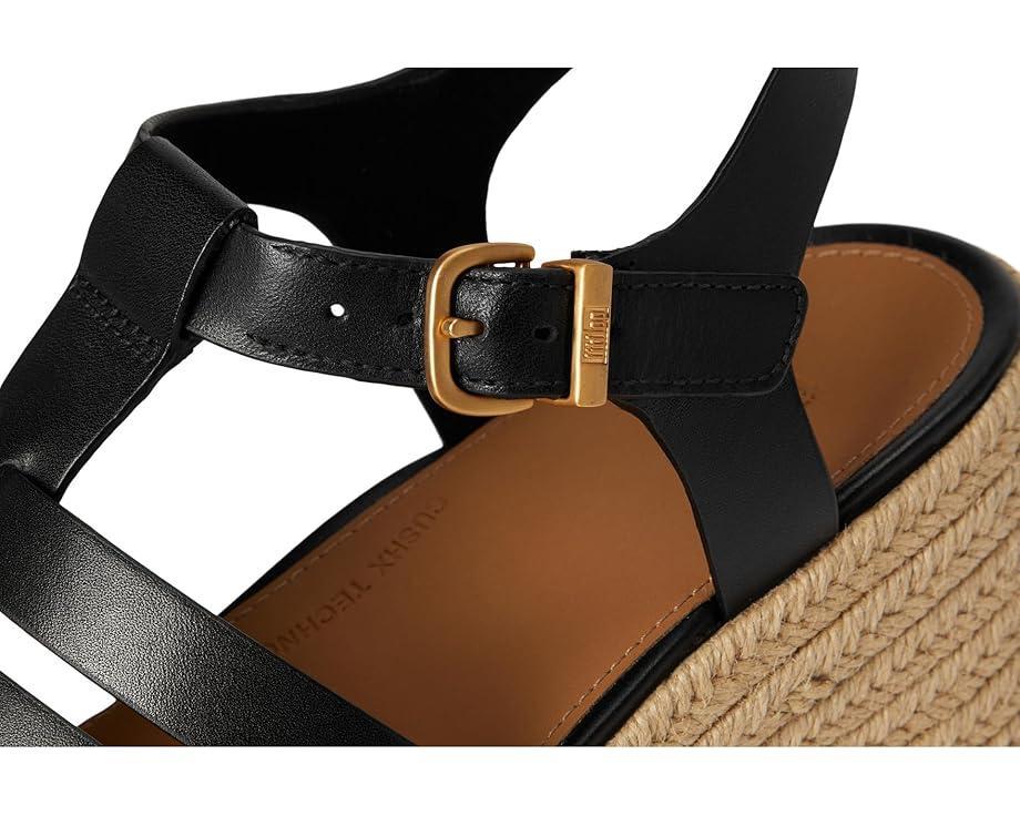Platfforms Leather/Cork Heeled Ankle-Strap Sandals Product Image