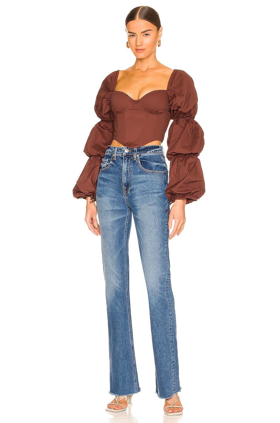 Tawny Corset Top MAJORELLE Product Image