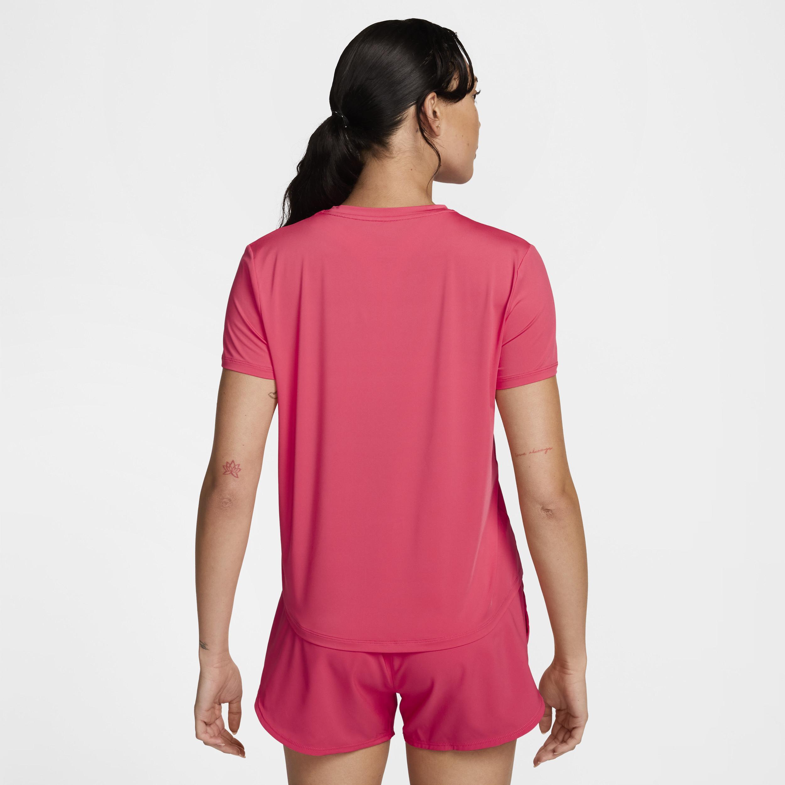 Nike Womens Nike One Classic DF SS Top - Womens Aster Pink/Black Product Image