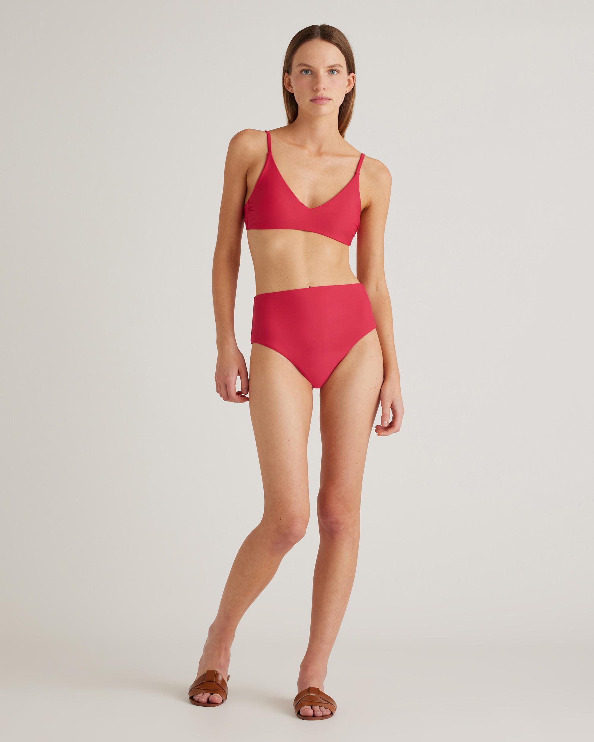 Quince | Women's Italian High-Rise Bikini Bottom Size XS, 78% Recycled Polyamide, 22% Spandex Product Image