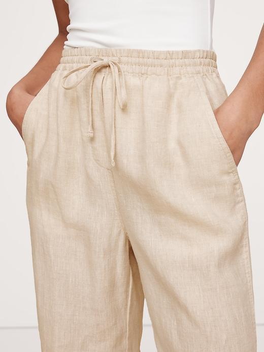 Linen Pull-On Ankle Pant Product Image
