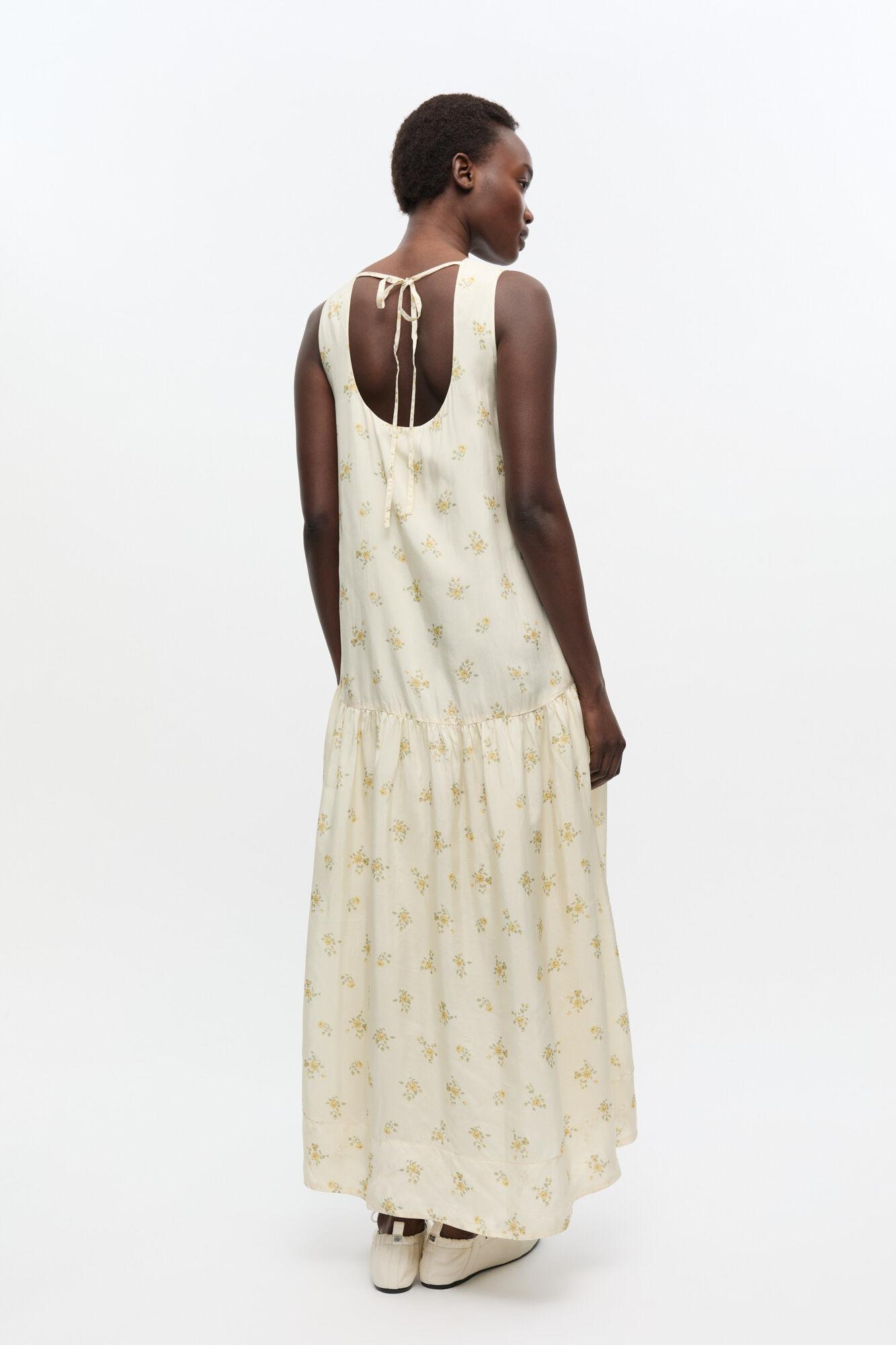 Off-White Floral Dress Product Image
