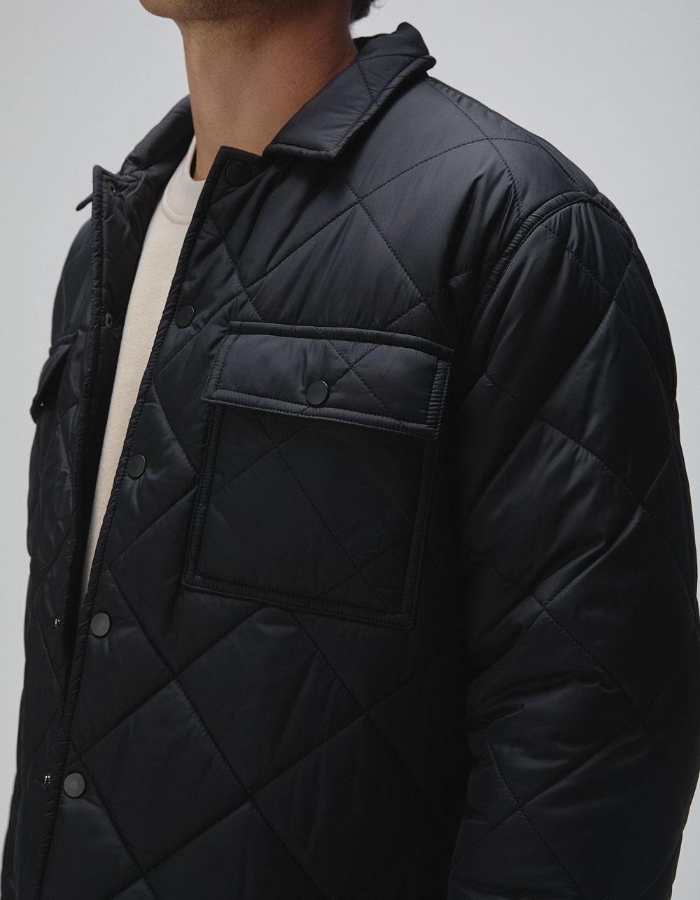 RSQ Mens Quilted Nylon Jacket - BLACK Product Image