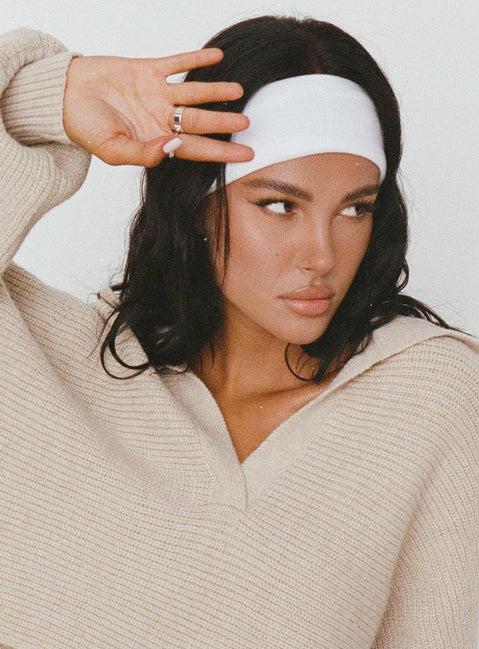 The Juney Headband White Product Image