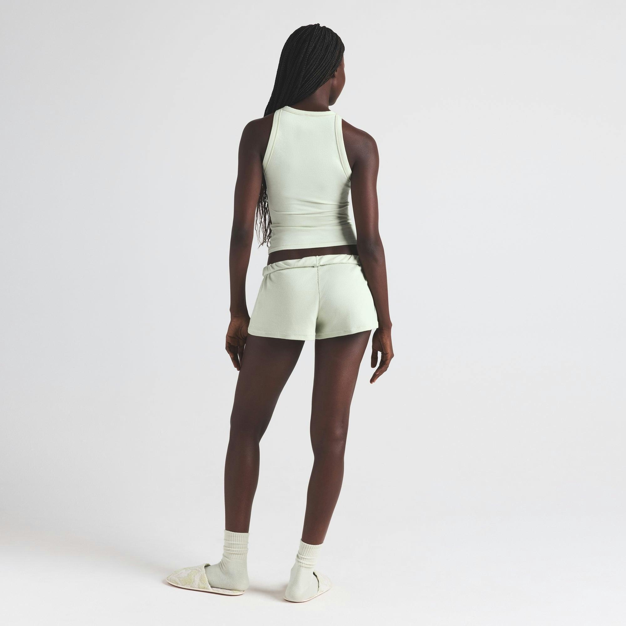 COTTON JERSEY CREW NECK TANK | SPEARMINT Product Image