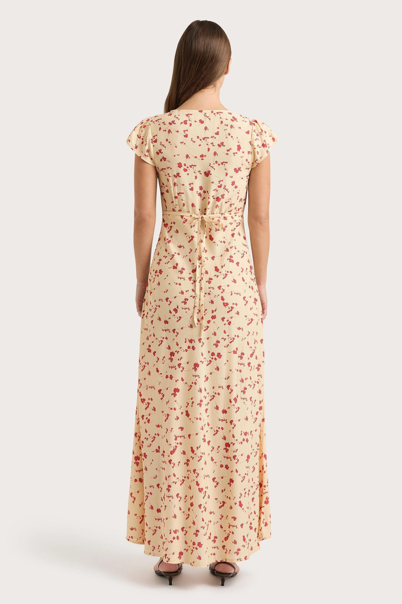 Esson Midi Dress Blossom Yellow Product Image