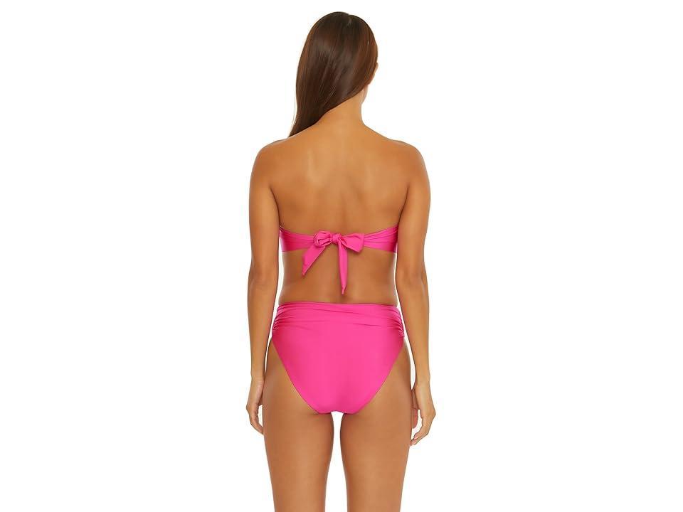 Trina Turk Monaco Twist Bandeau Top (Rose) Women's Swimwear Product Image