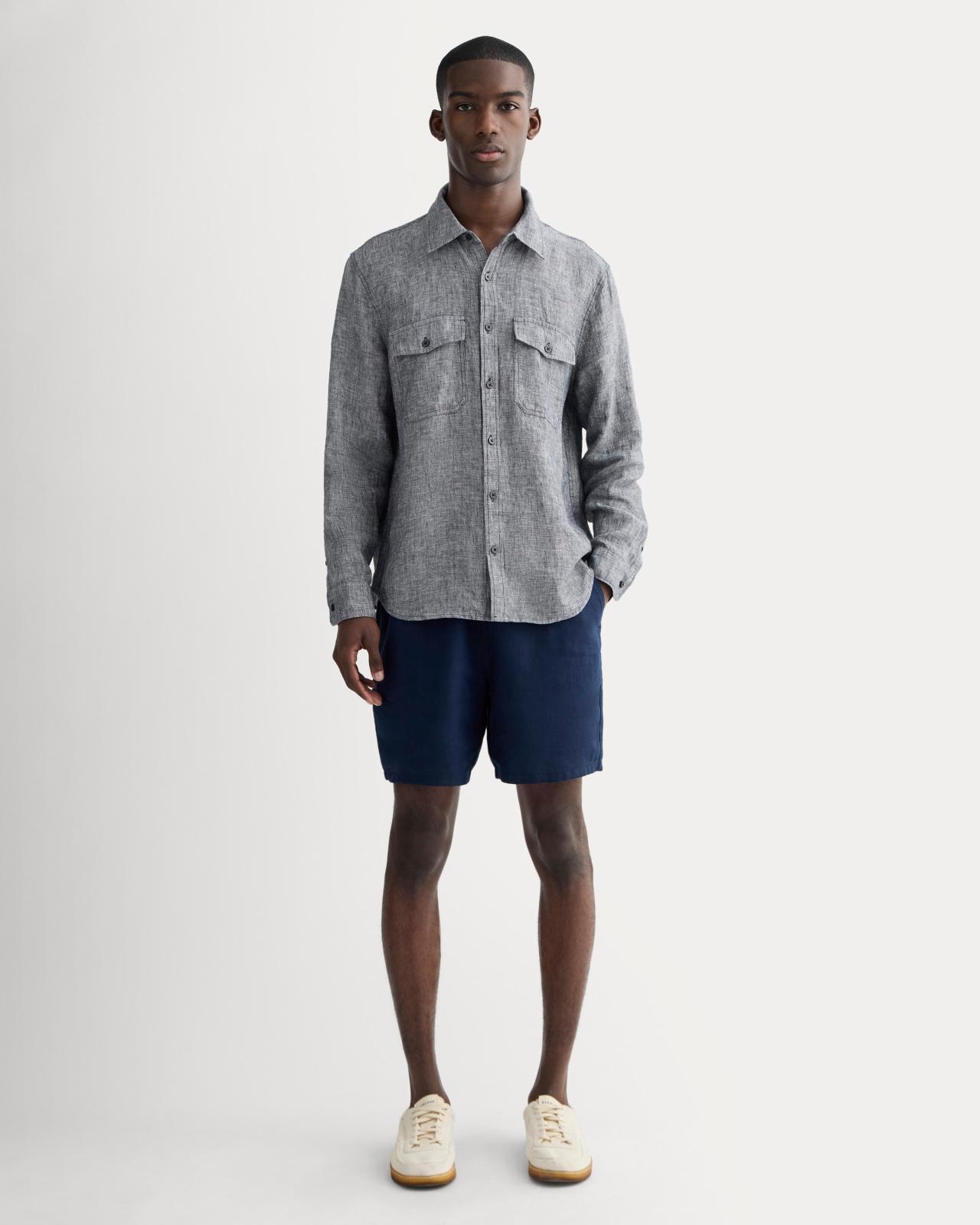 The Linen Utility Shirt Product Image