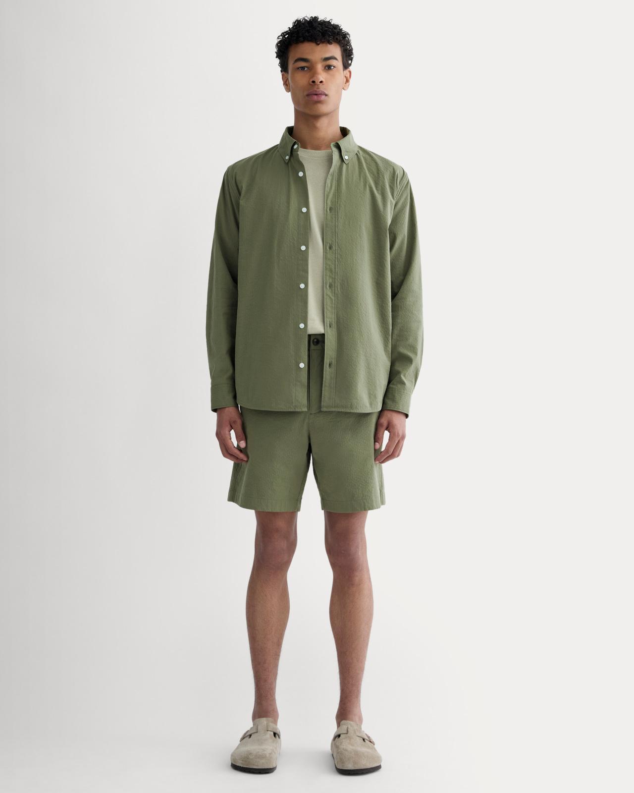 Mens Seersucker Long-Sleeve Shirt by Everlane Product Image