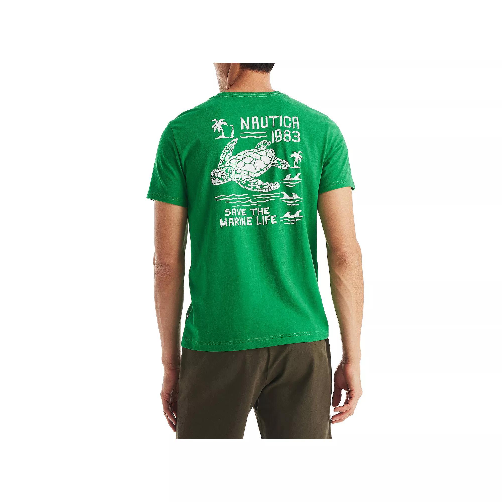 Men's Nautica Graphic T-Shirt, Size: Medium, Save The Marine Life Product Image