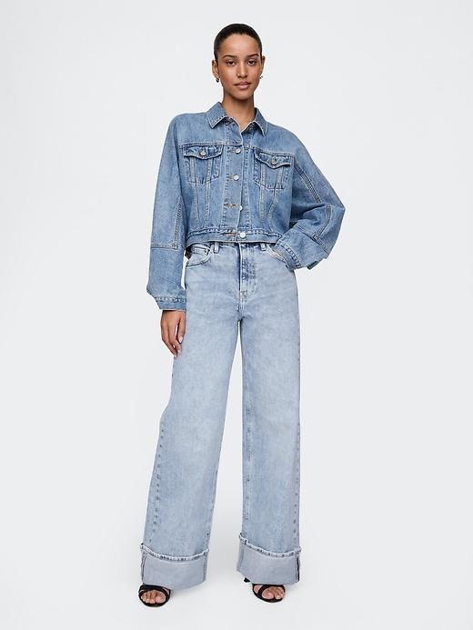 High Rise Stride Wide-Leg Jeans Product Image