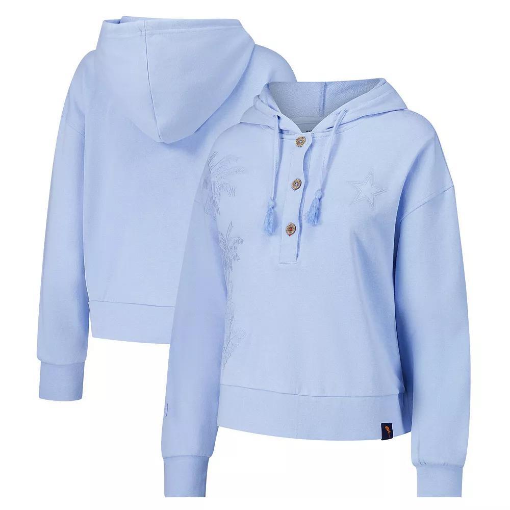 Womens Margaritaville Blue Dallas Cowboys Island Dream Solid Pullover Hoodie Product Image