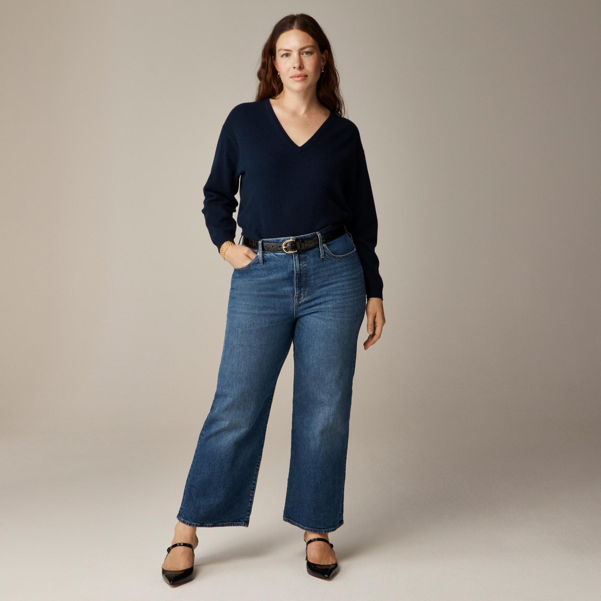 High-rise slim wide jean in 1996 semi-stretch Product Image