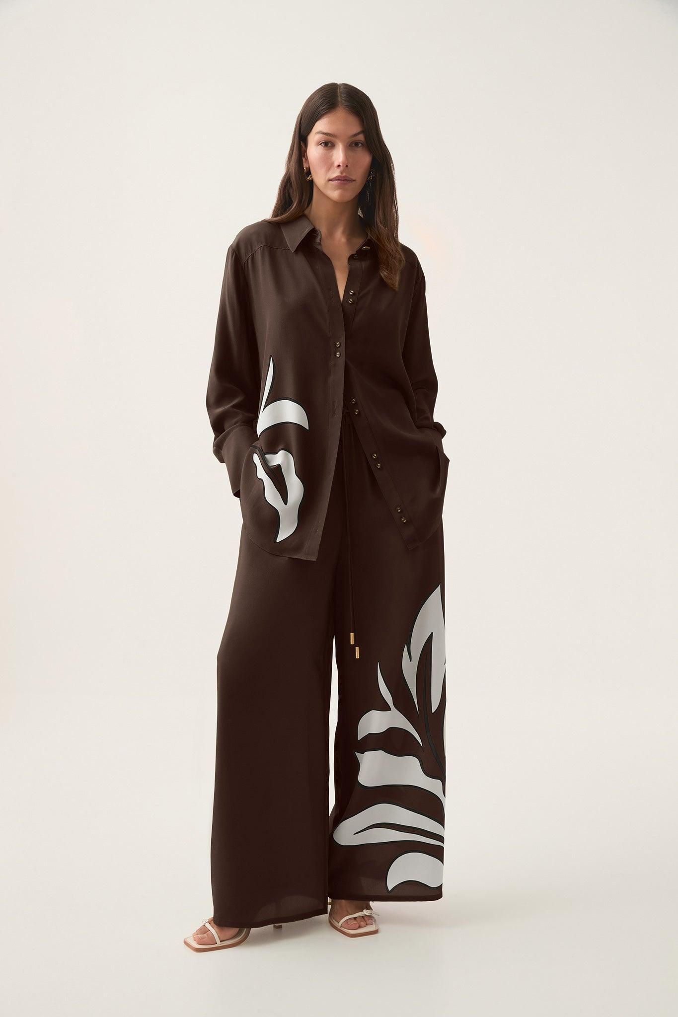 Planetary Silk Oversized Shirt Product Image