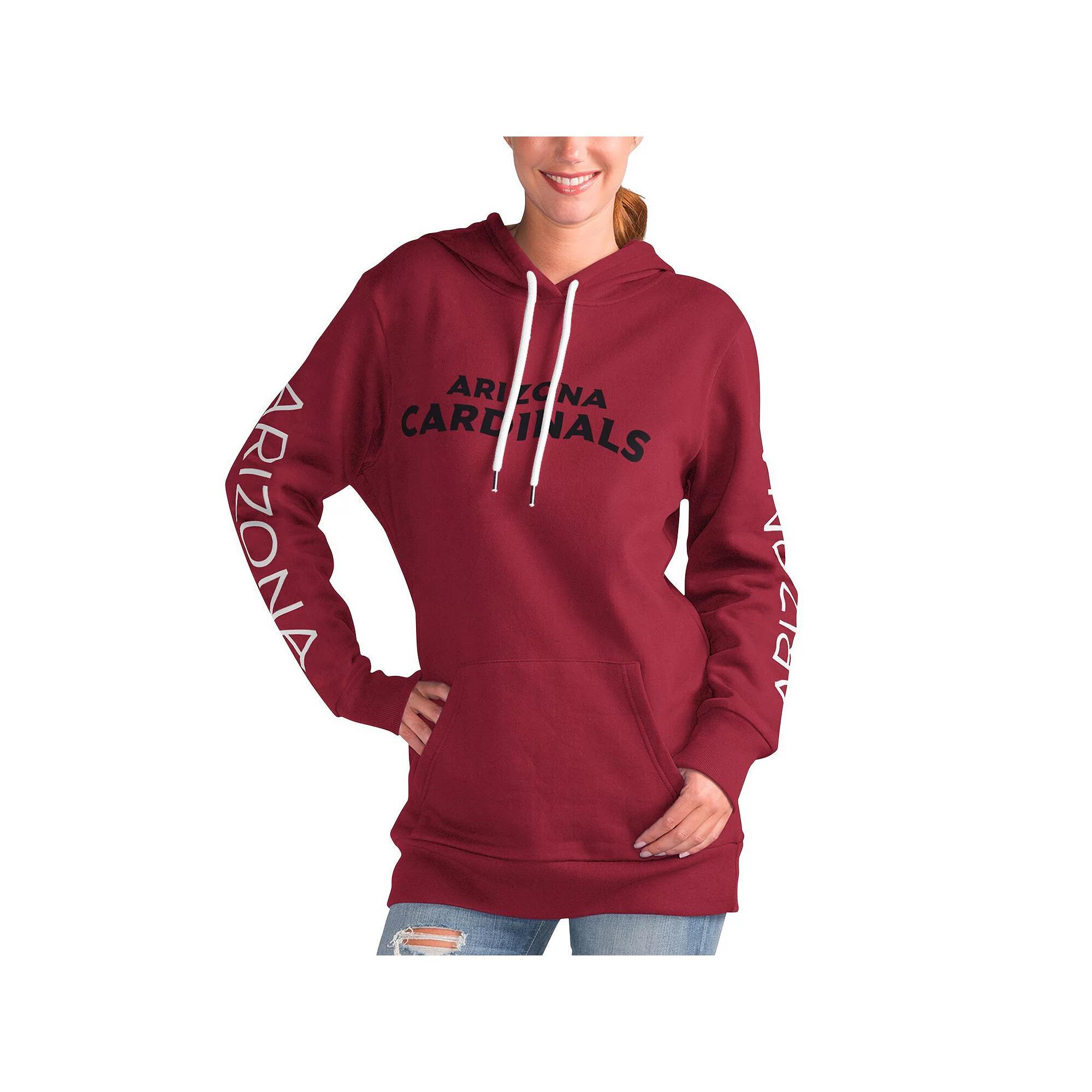 Women's G-III 4Her by Carl Banks Cardinal Arizona Cardinals Extra Inning Pullover Hoodie, Size: 2XL, Red Product Image