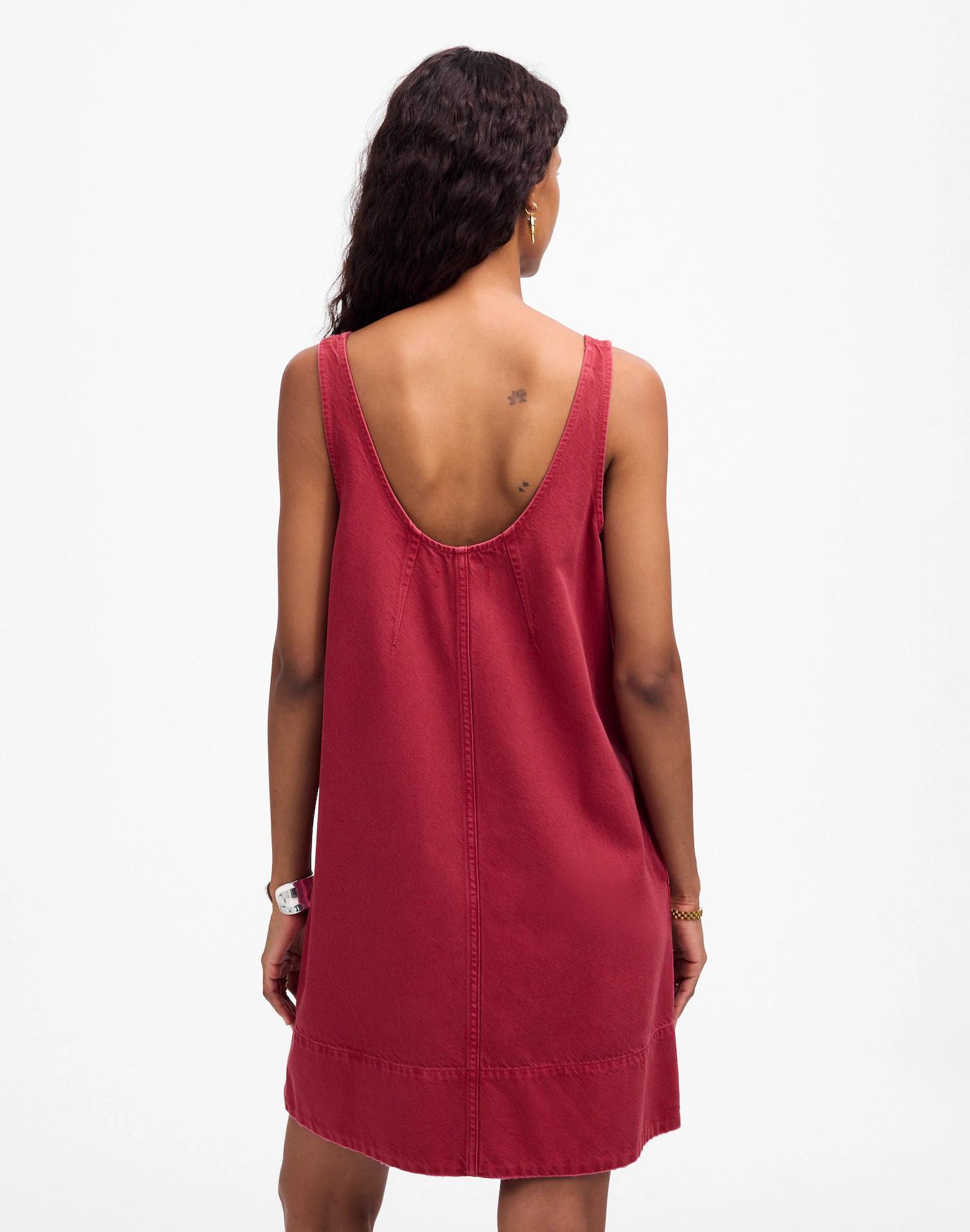 Denim Scoopneck Mini Dress Product Image