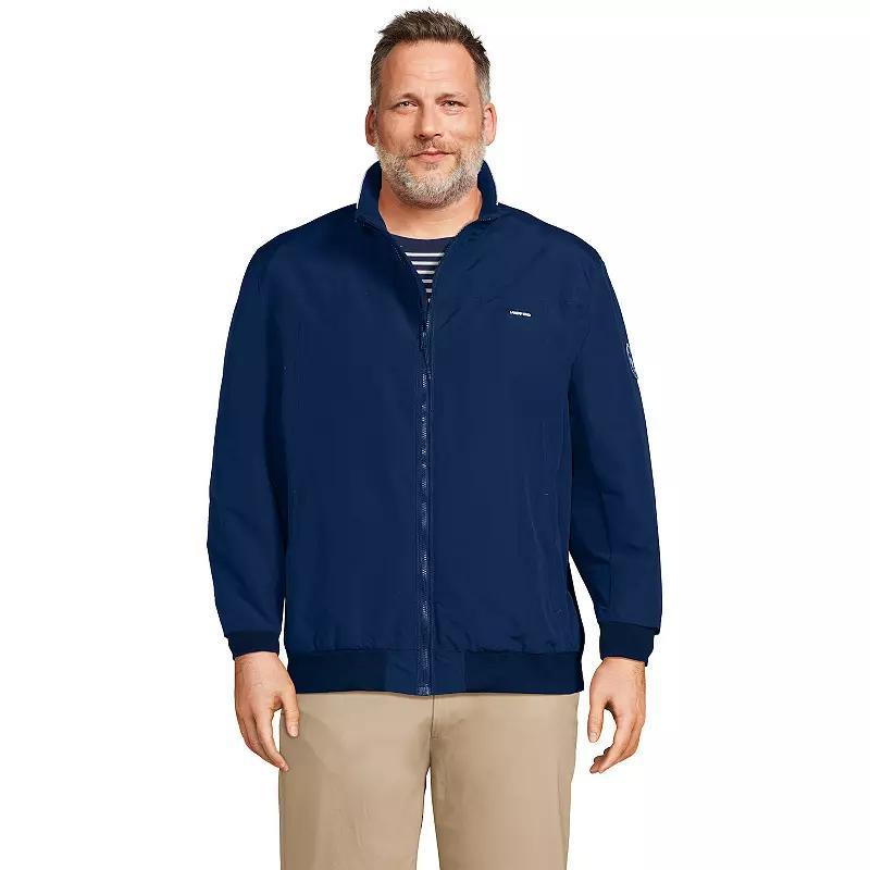 Men's Lands' End Classic Squall Bomber Jacket, Size: Small, Deep  Blue Product Image