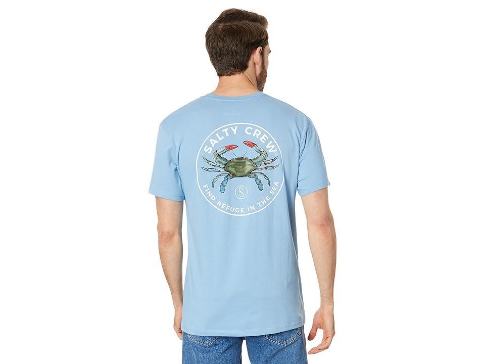 Salty Crew Blue Crabber Premium Short Sleeve Tee (Mackerel) Men's Clothing Product Image
