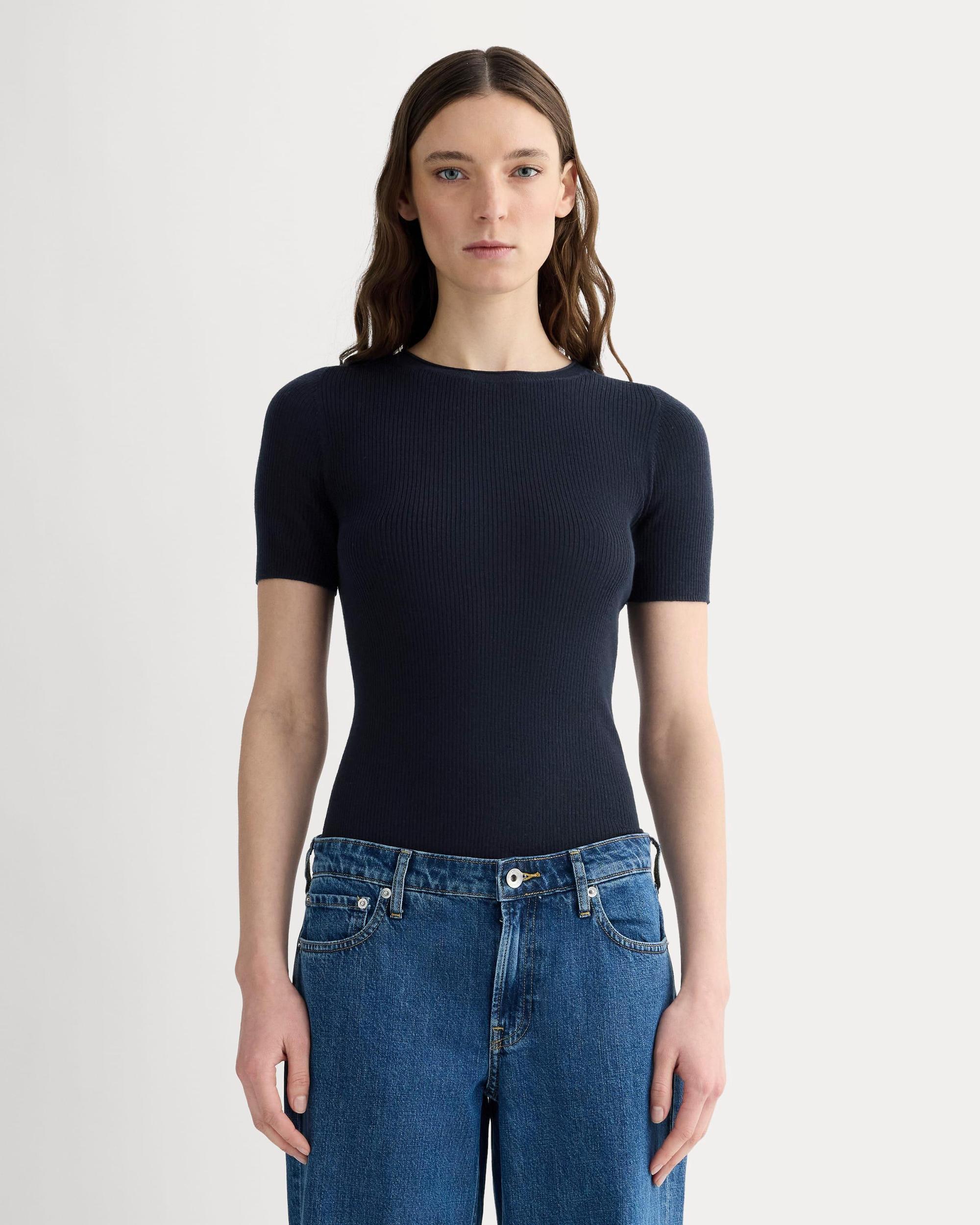 Womens Sweater T-Shirt in Ultrasoft Merino by Everlane Product Image