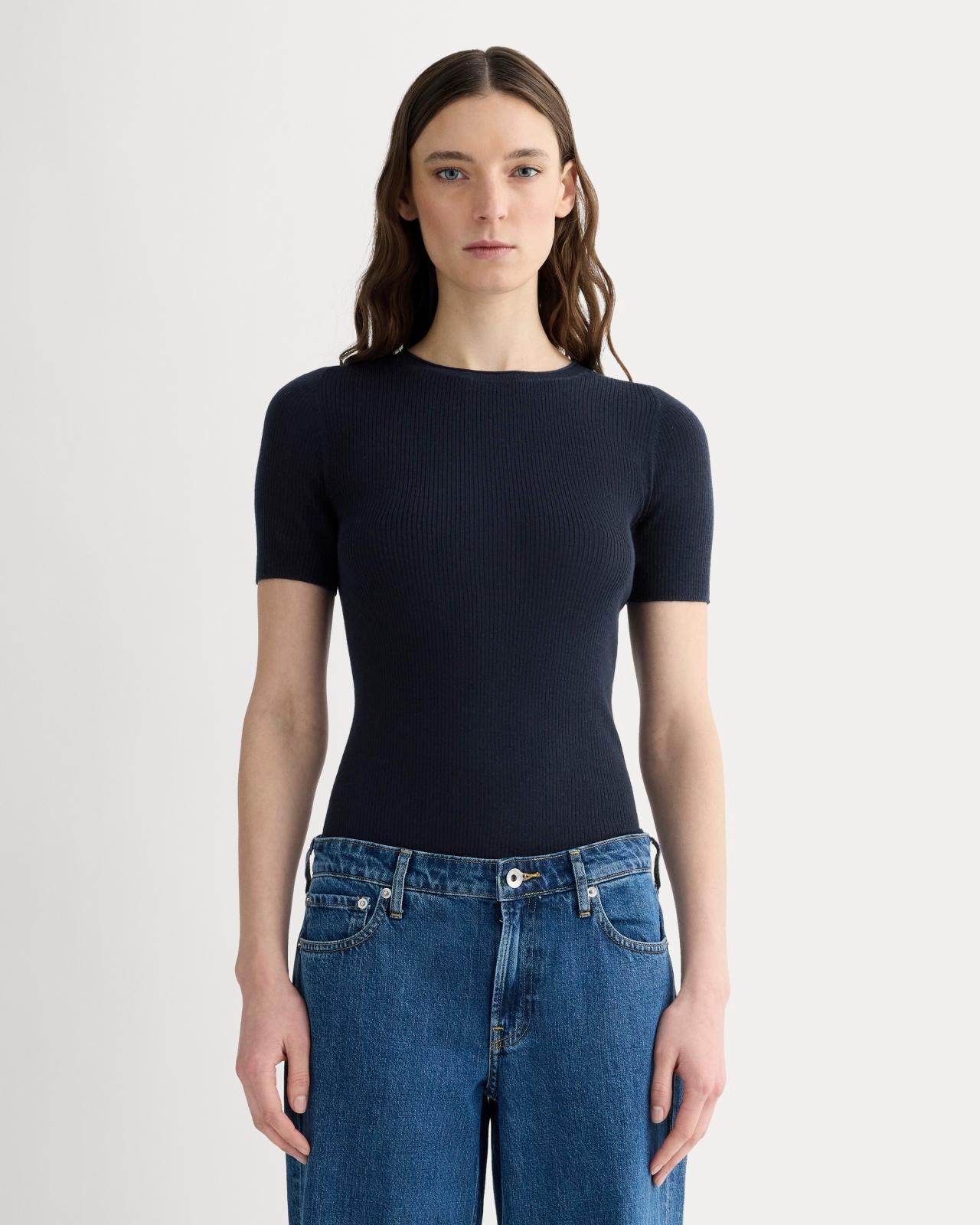 Womens Sweater T-Shirt in Ultrasoft Merino by Everlane Product Image