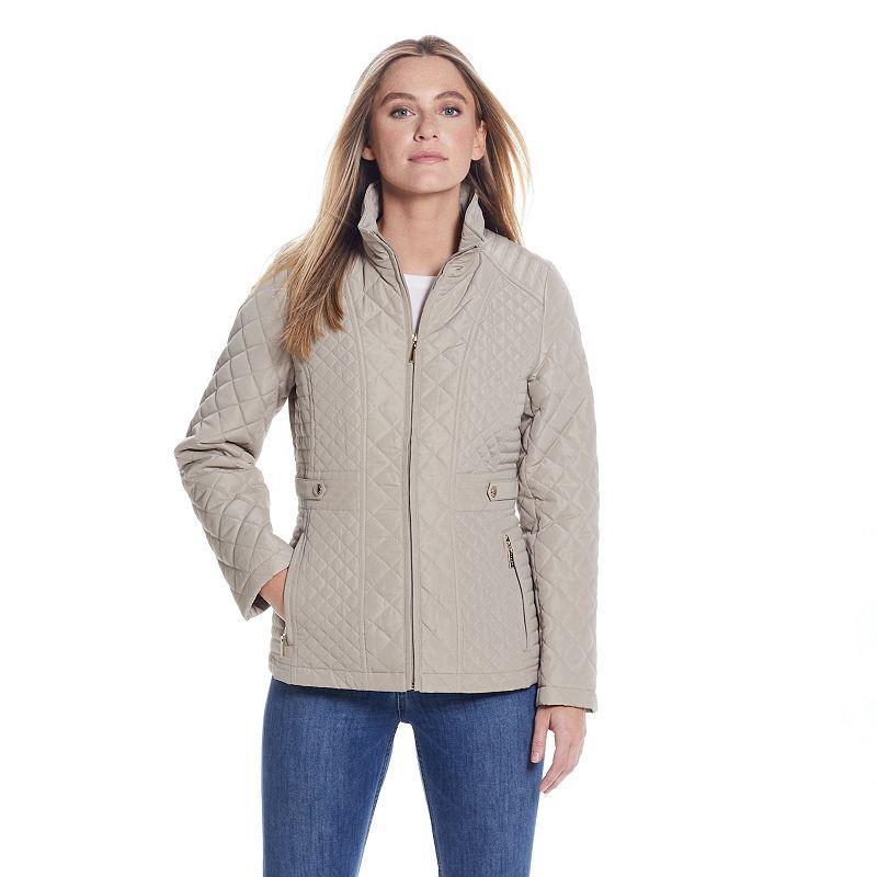 Women's Gallery Quilted Jacket, Size: Large, Black Product Image