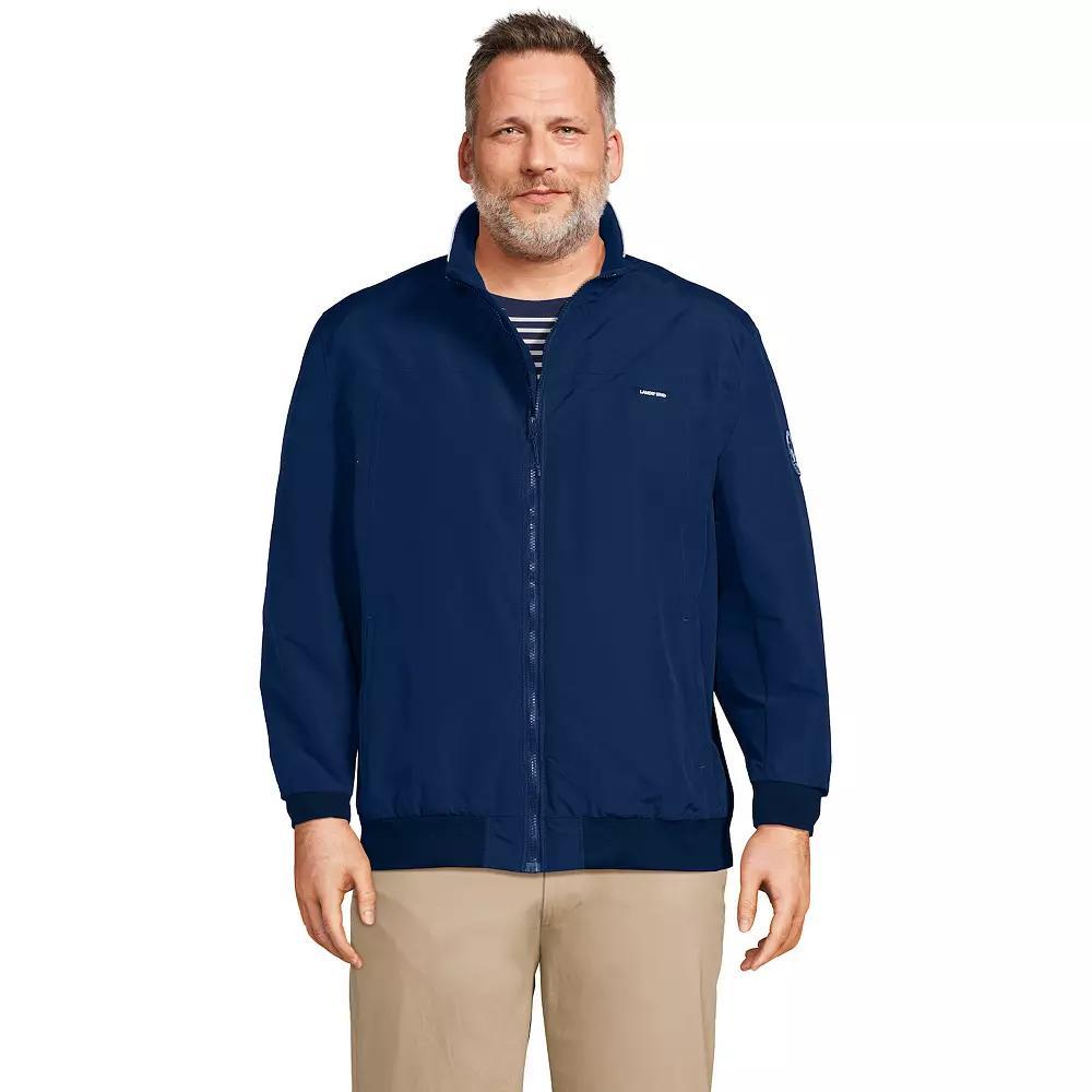 Men's Lands' End Classic Squall Bomber Jacket, Size: Small, Deep  Blue Product Image