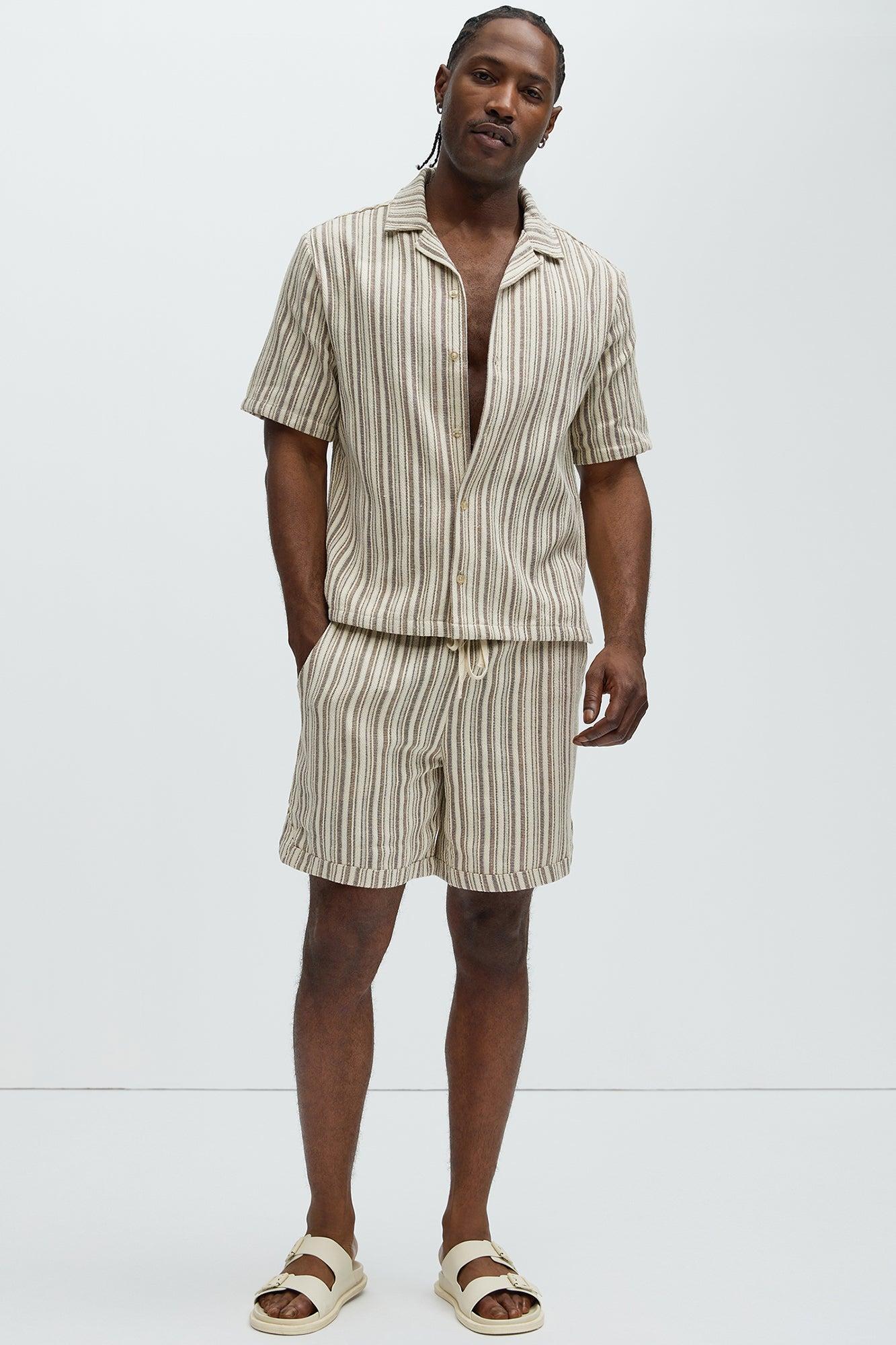 Gifford Striped Shirt - Brown Product Image