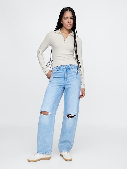 Modern Rib Half-Zip Pullover Product Image
