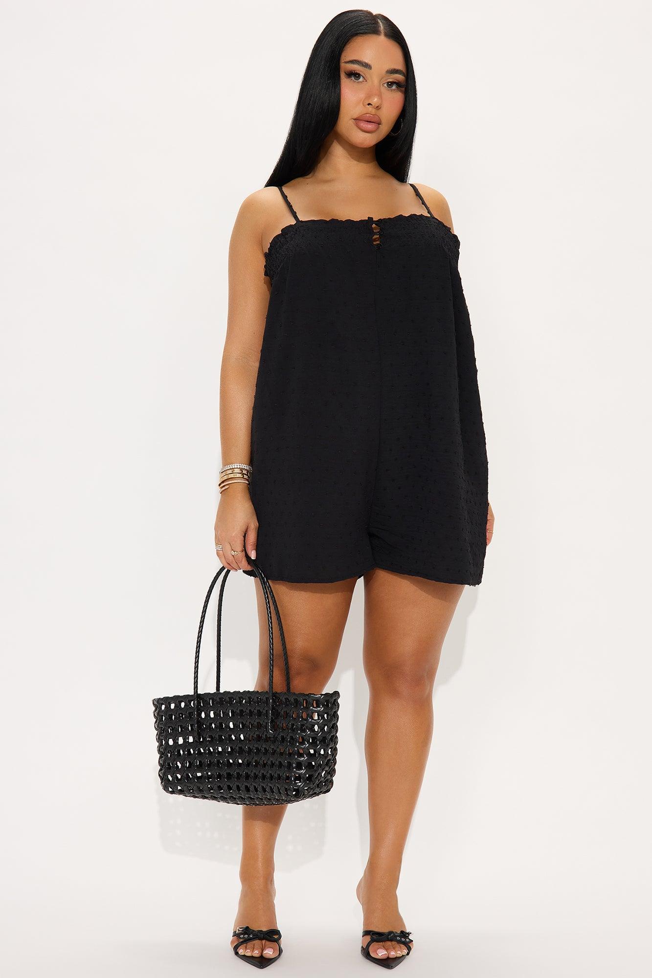 Dreaming Of Sunshine Romper - Black Product Image