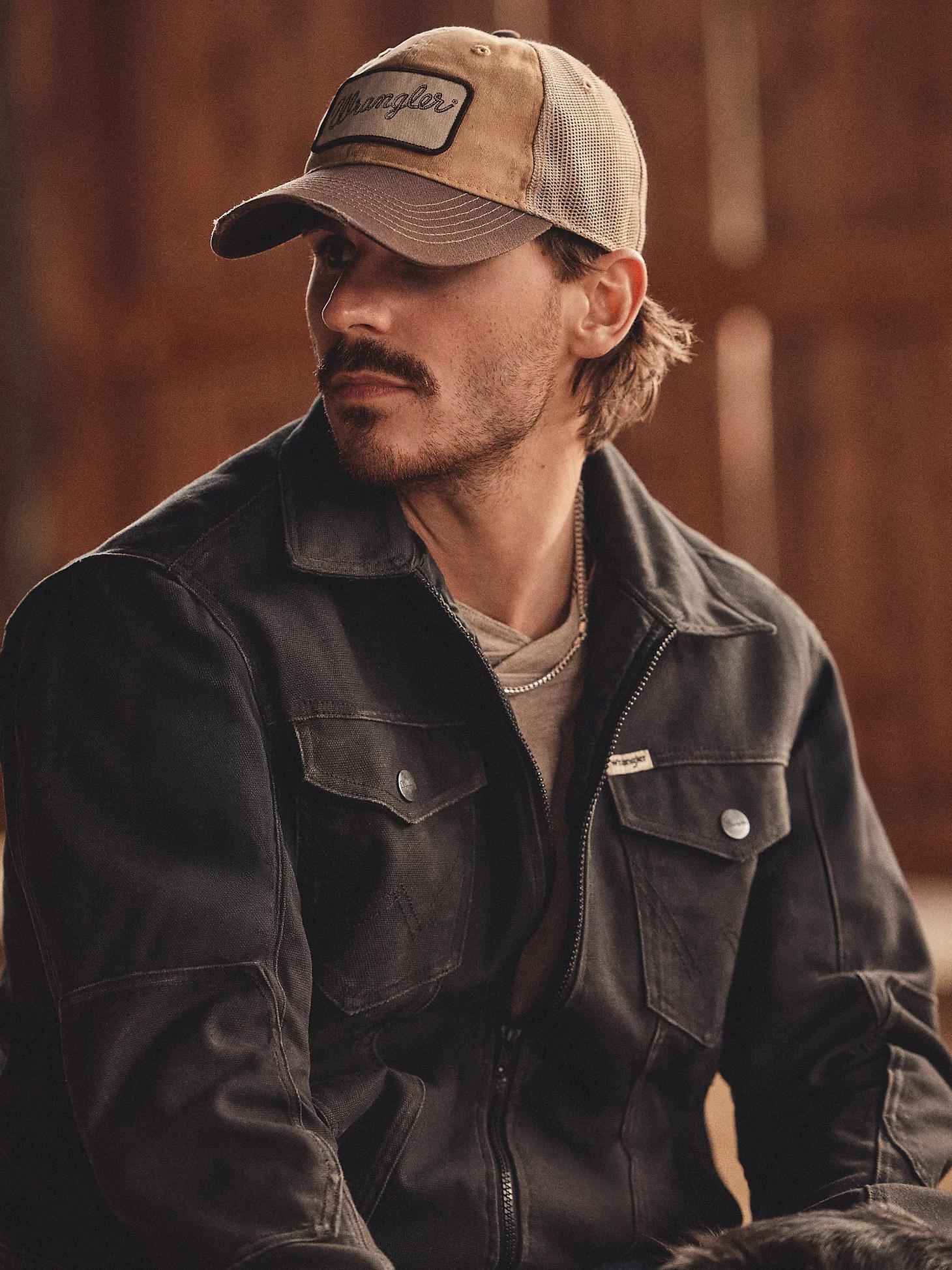 Wrangler All Terrain Gear Men's Outdoor Trucker Jacket | Men's JACKETS & OUTERWEAR | Wrangler® Product Image