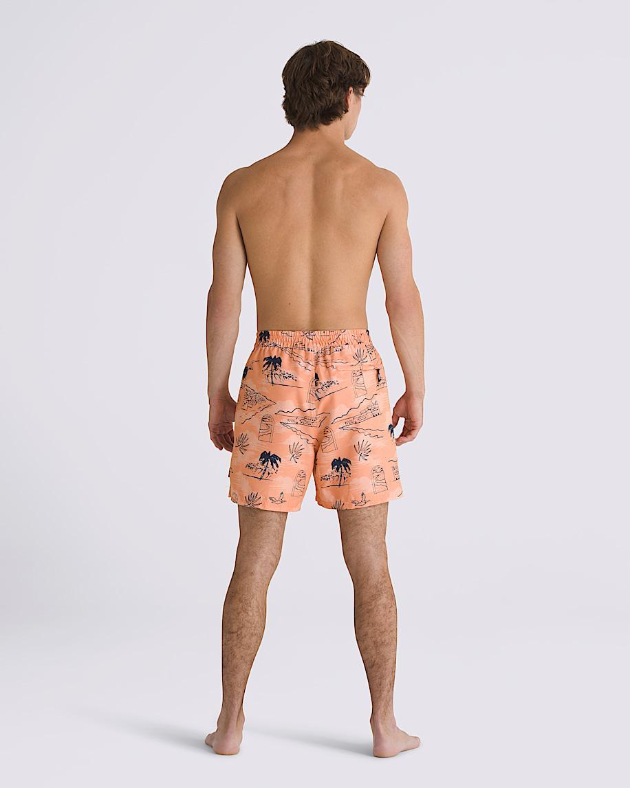 Primary Print Elastic 17'' Boardshorts in Copper Orange| Vans US Product Image