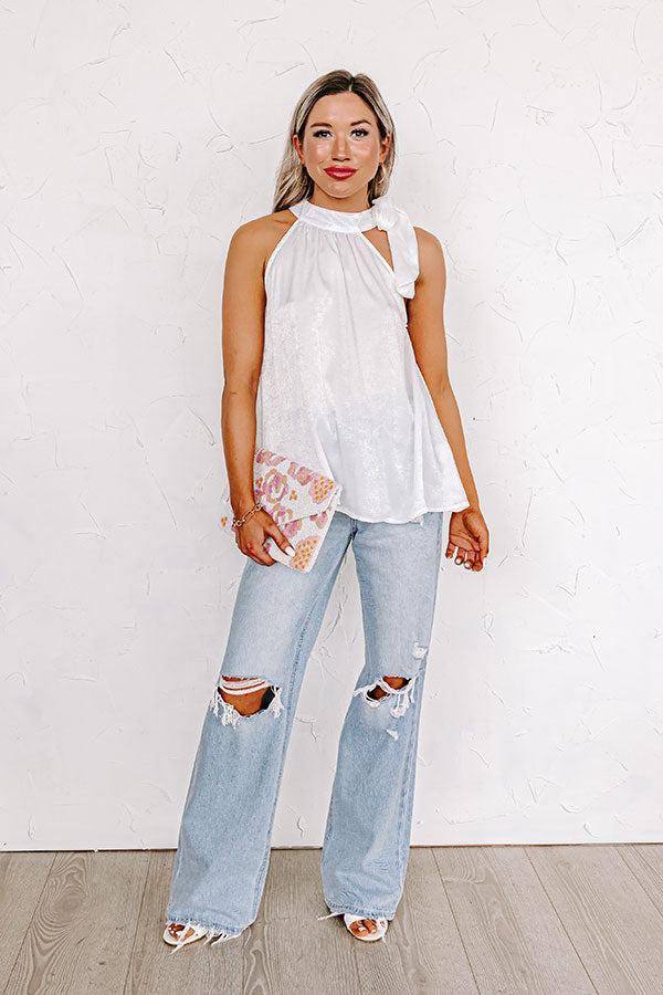 Make It Memorable Shift Top In White Product Image