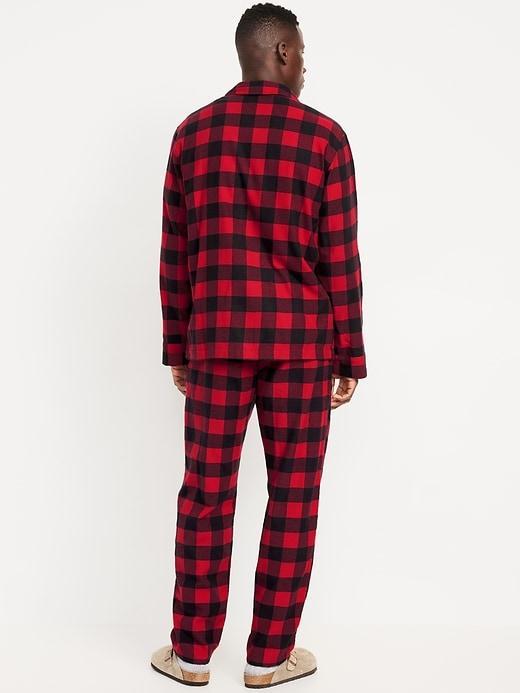Printed Flannel Pajama Set for Men Product Image