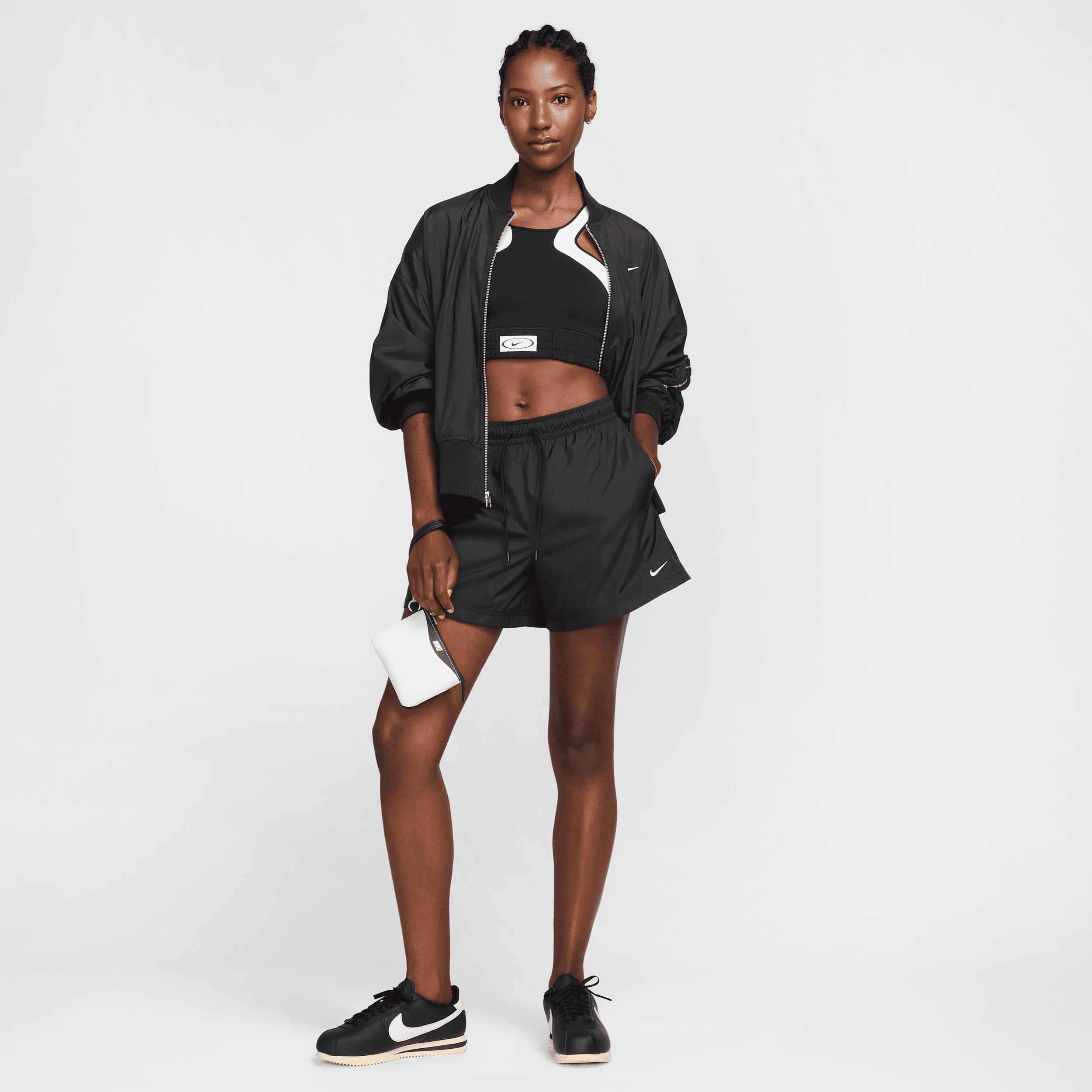 Women's Nike Sportswear Mid-Rise 5-in. Shorts, Size: Large, Black Product Image