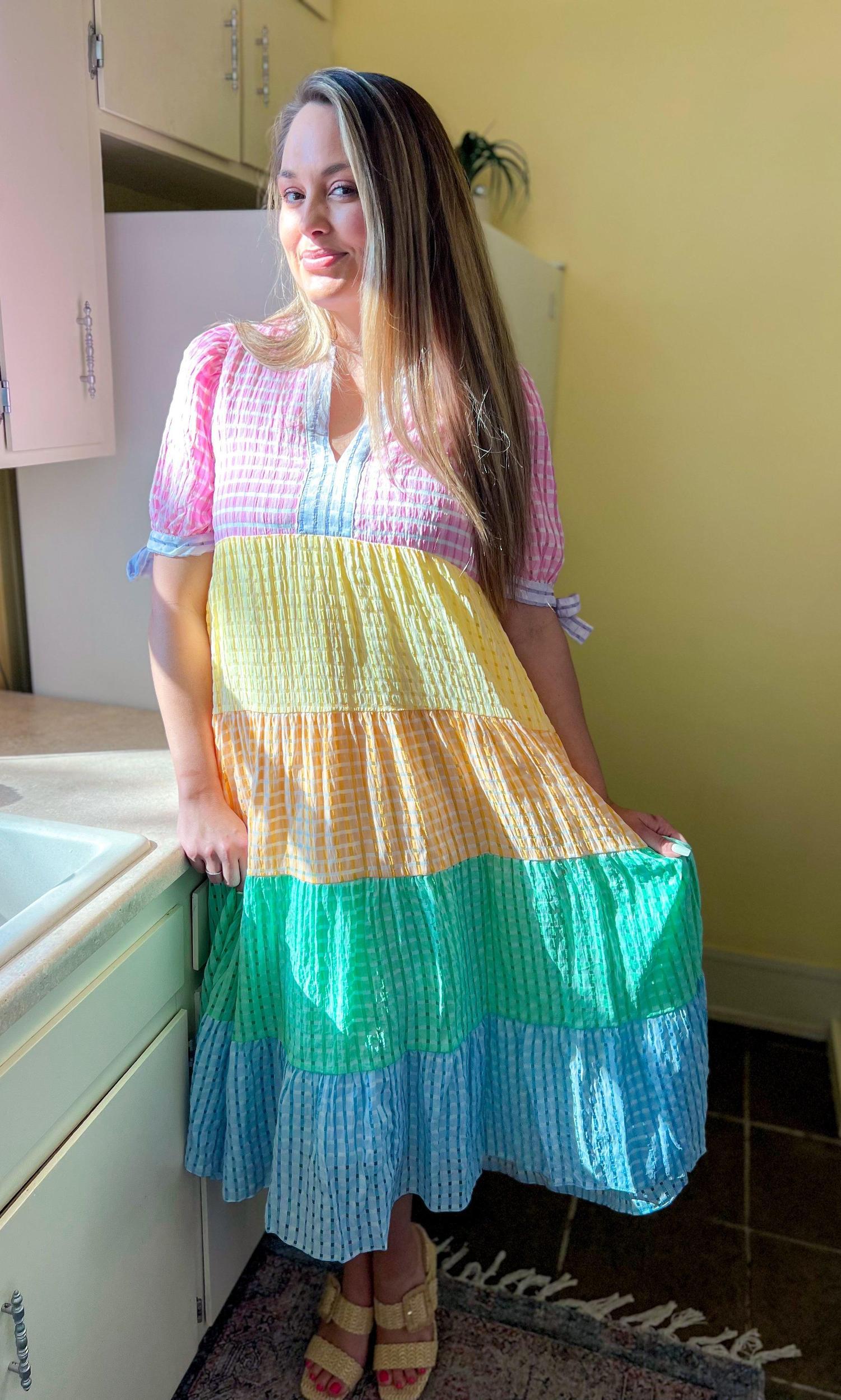 Sunday's Best Gingham Maxi Dress Product Image