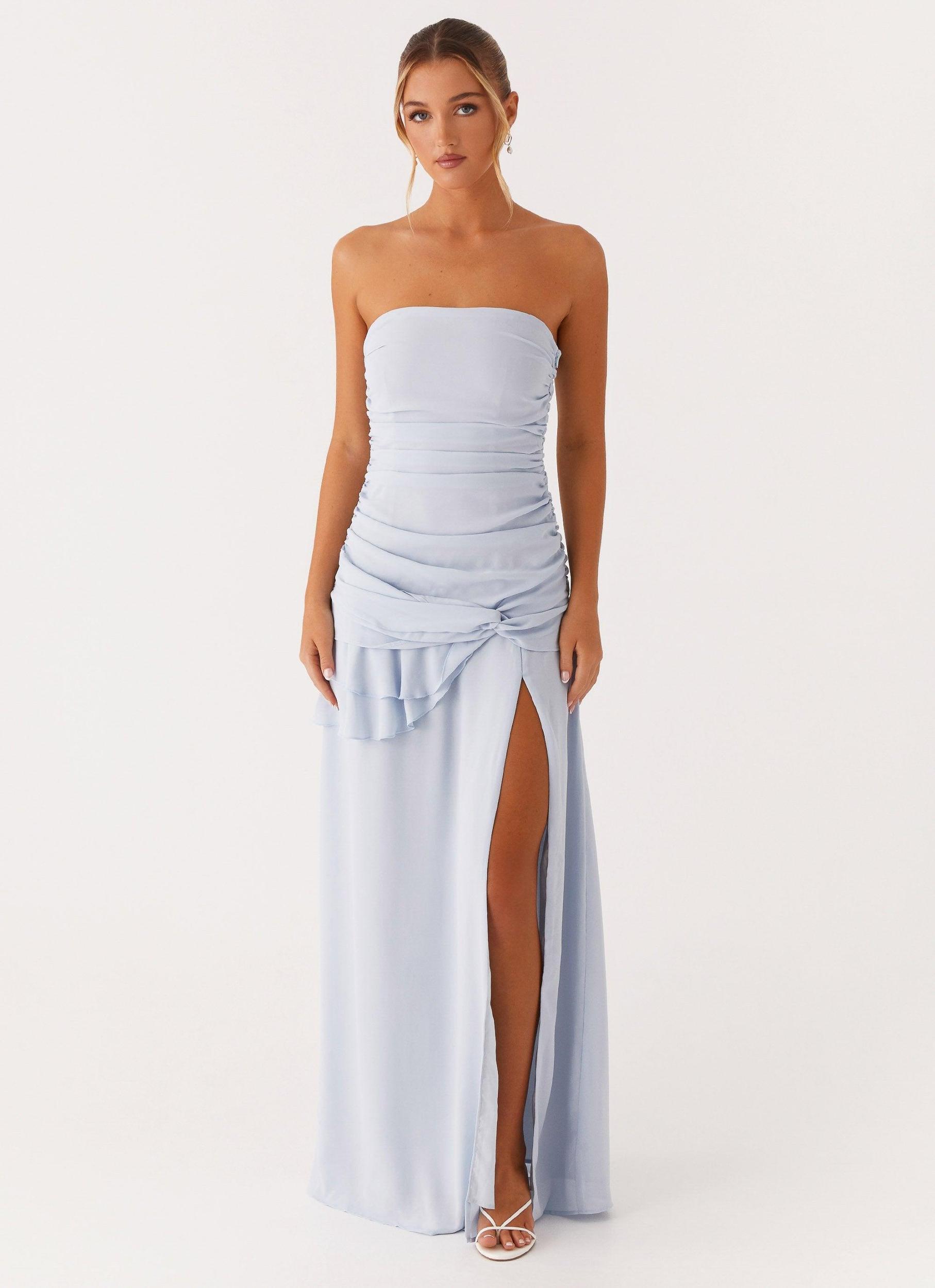 Captivate Maxi Dress - Blue Product Image
