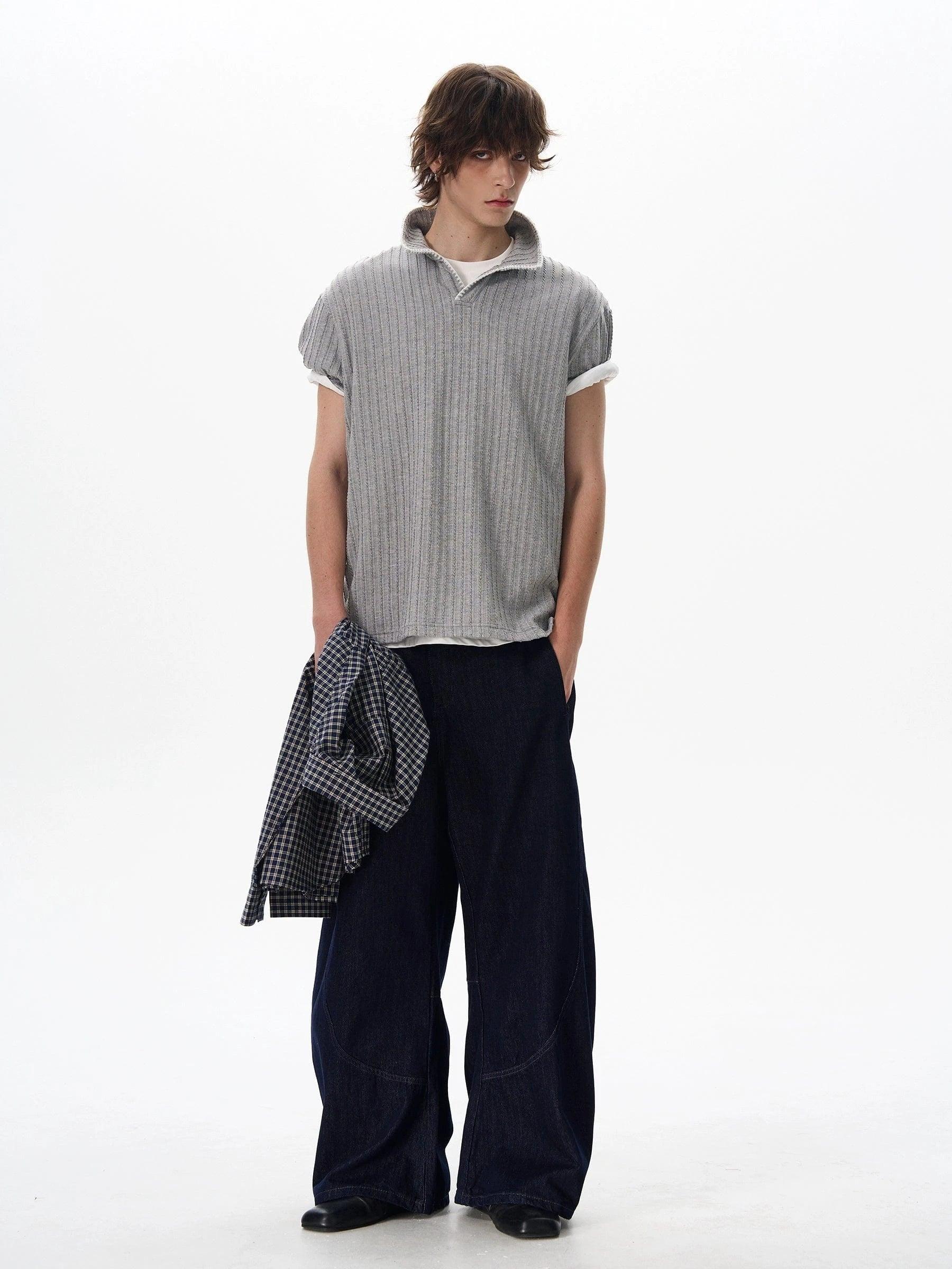 RT No. 18049 KNIT TEXTURED POLO SHORT SLEEVE Product Image