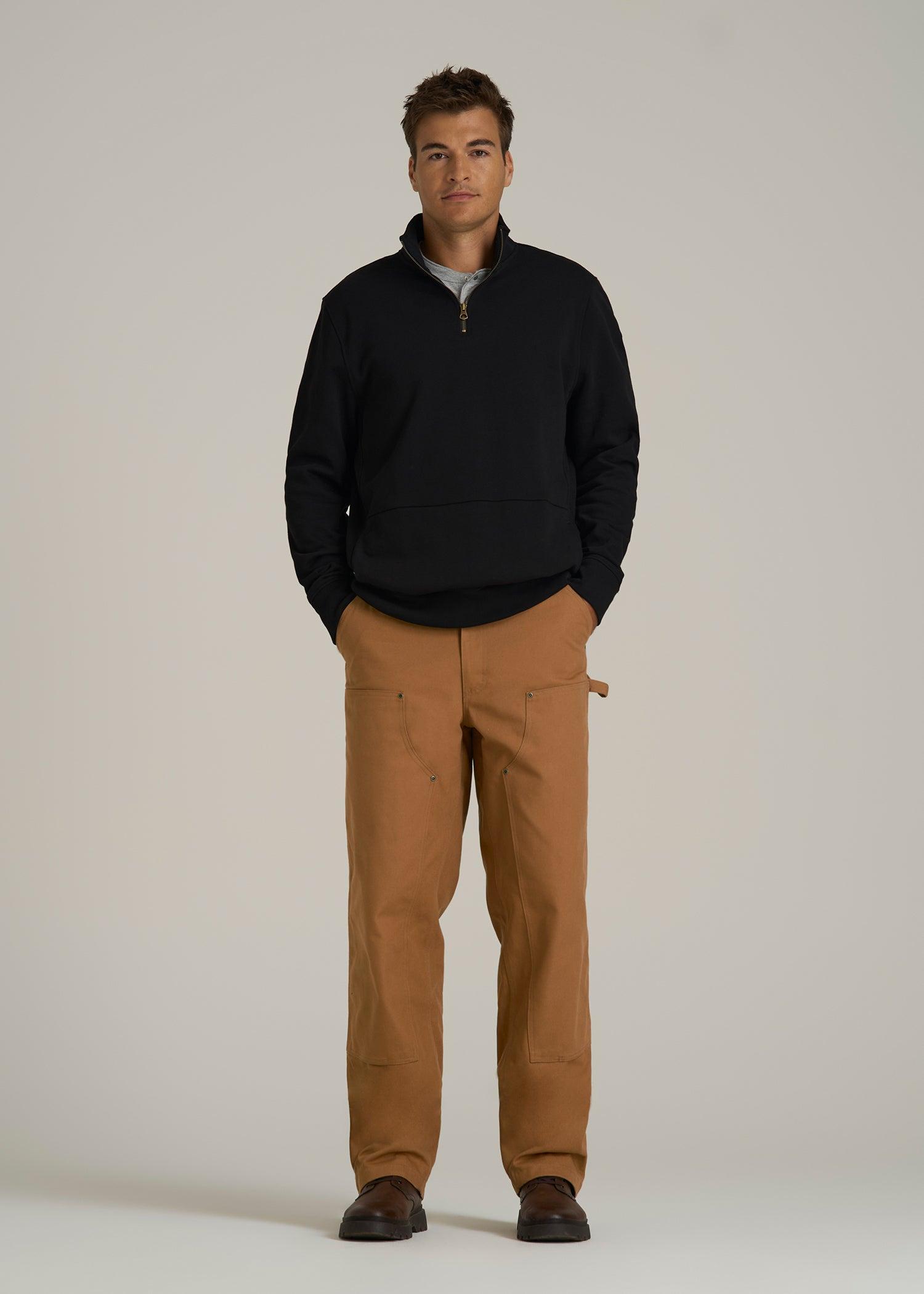 LJ&S Double Front Utility Work Pants for Tall Men in Vintage Tan Male Product Image
