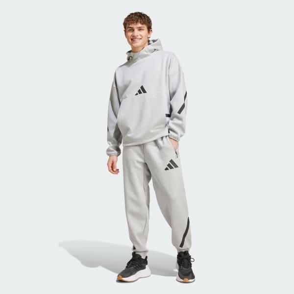 adidas Z.N.E. Hoodie Medium Grey Heather S Mens Product Image