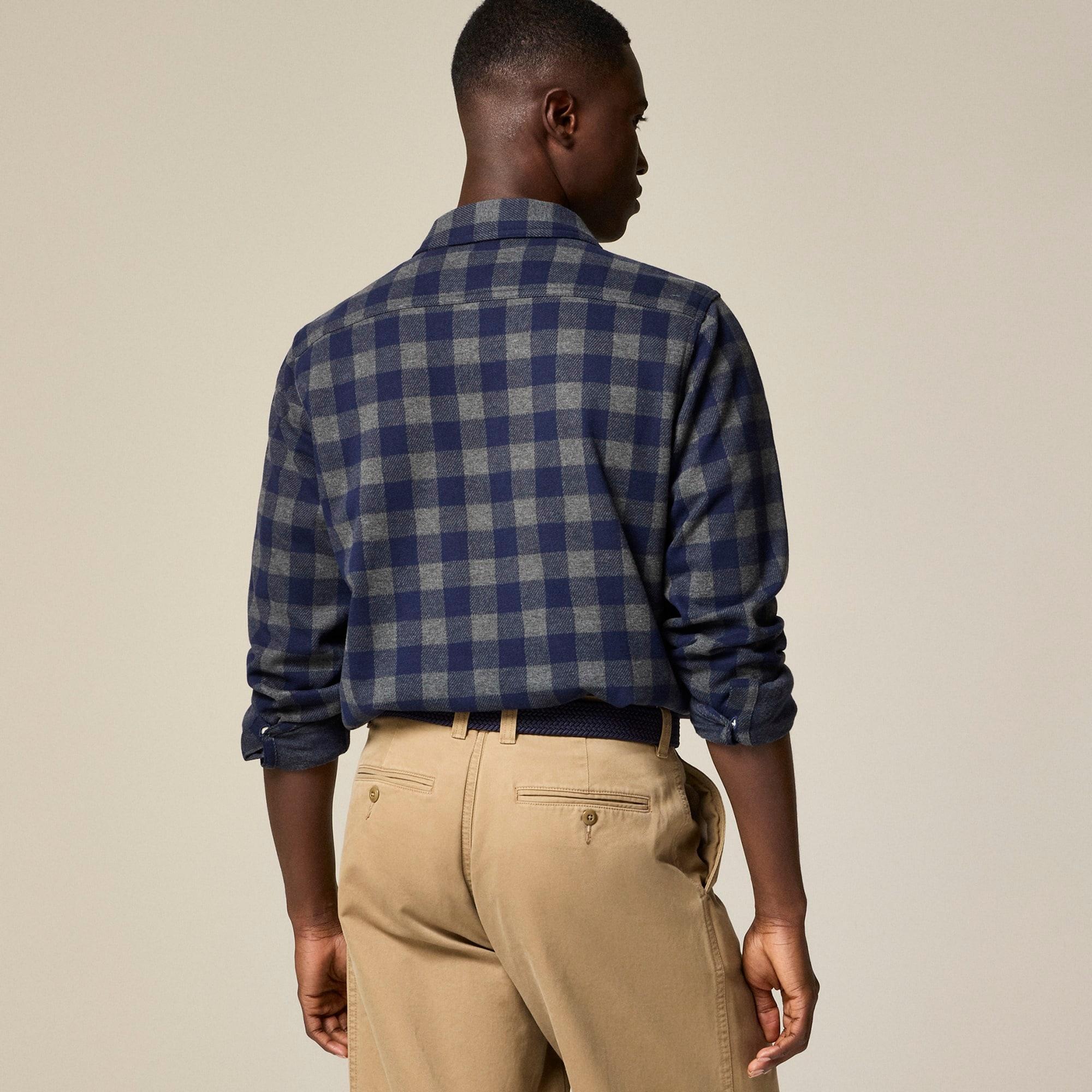 Seaboard soft-knit shirt in plaid Product Image