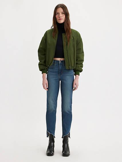 724 High Rise Slim Straight Cropped Women's Jeans Product Image