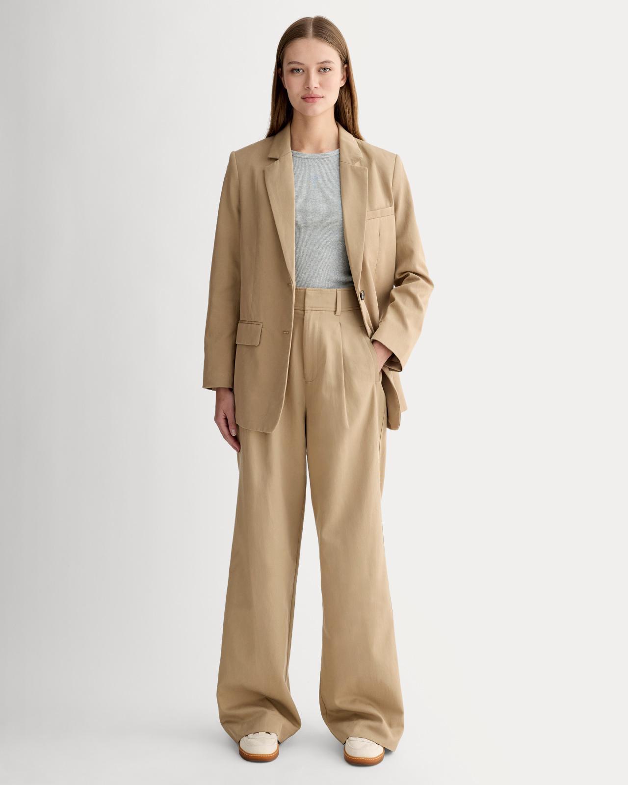 Womens Draper Pleated Pant in Buttersmooth by Everlane Product Image