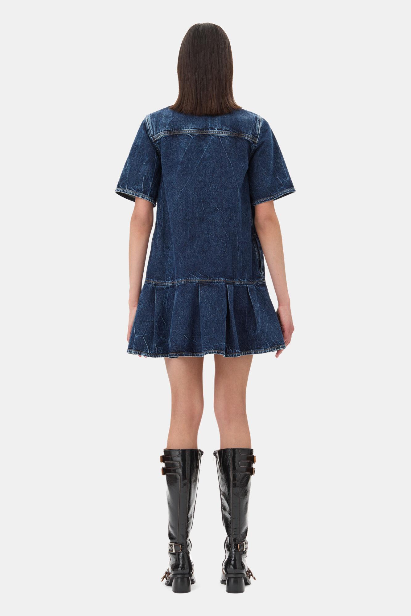 Dark Blue Mini Dress Product Image
