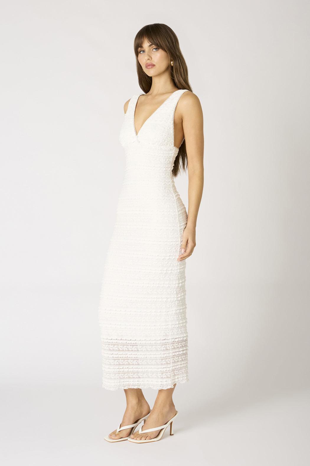Katherine Textured Midi Dress Product Image