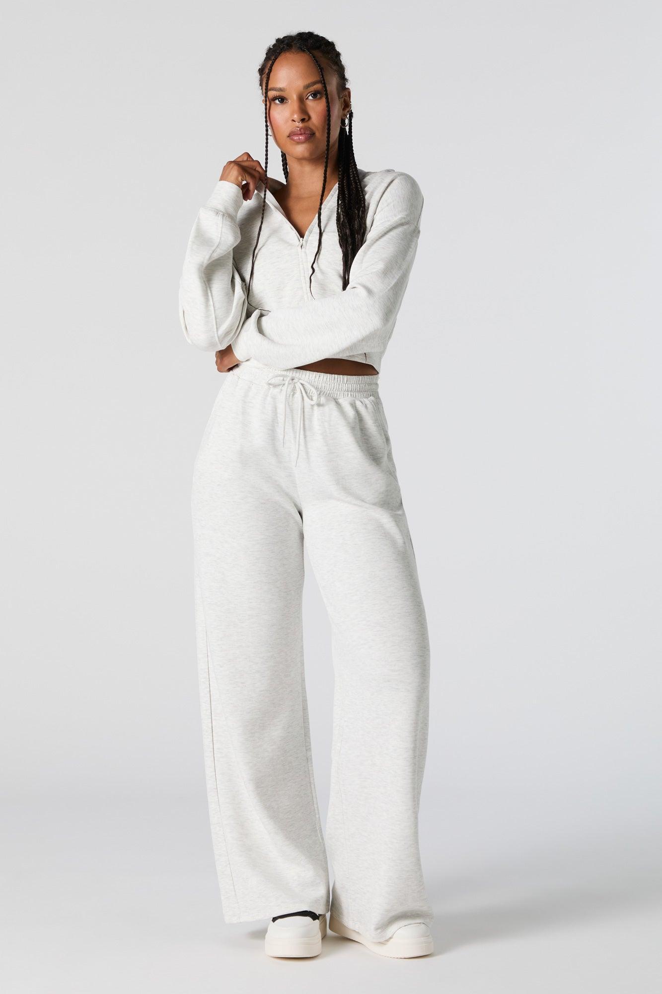 Active Zip-Up Cropped Fleece Hoodie Female Product Image