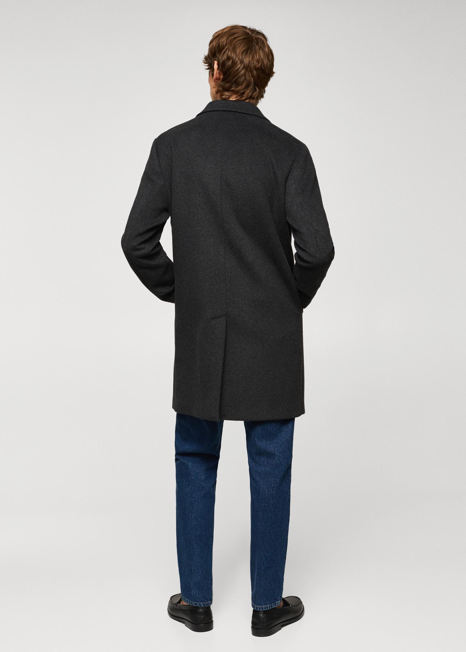 Recycled woollen coat - Men | MANGO USA Product Image